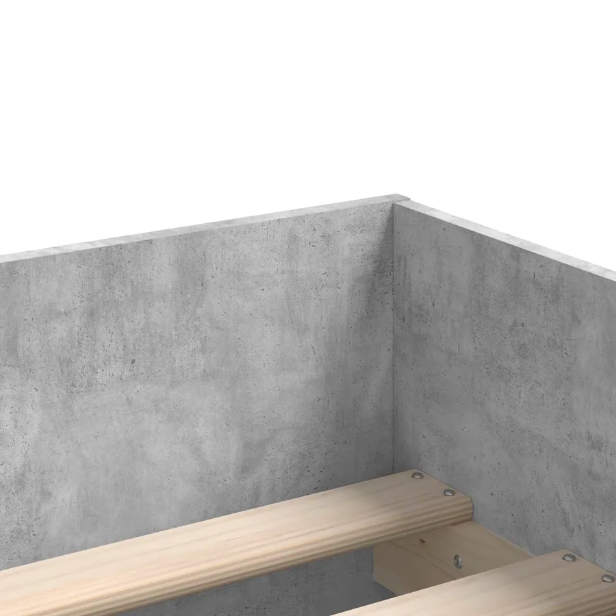Cadre de lit avec rangement Sonoma gris 80 x 200 cm - 8