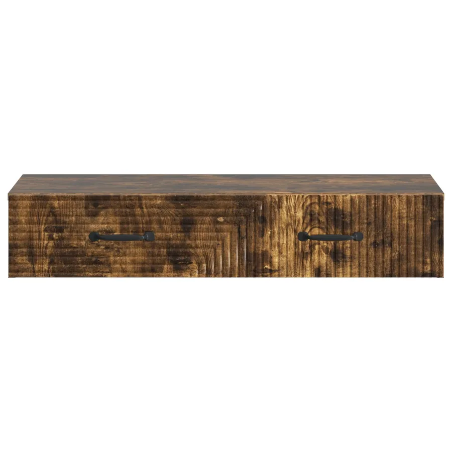 Table d'appoint murale Chêne fumé 87,5 x 34,5 x 17 cm - 5