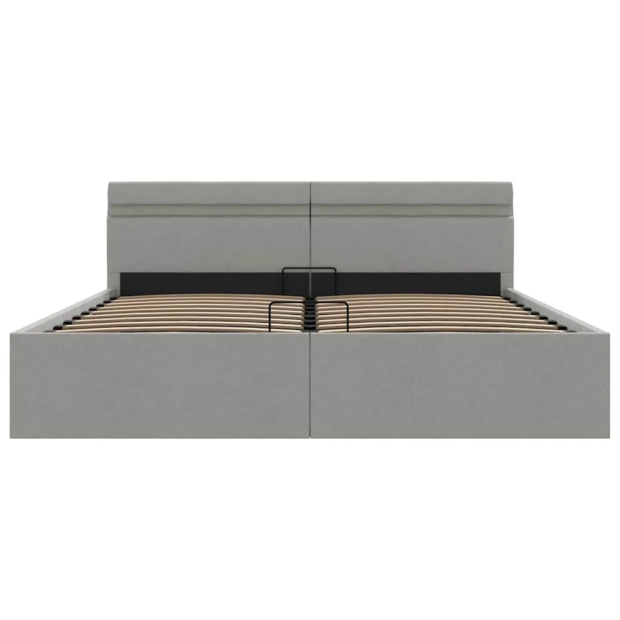 Cadre de lit à rangement hydraulique sans matelas 160x200 cm - 6