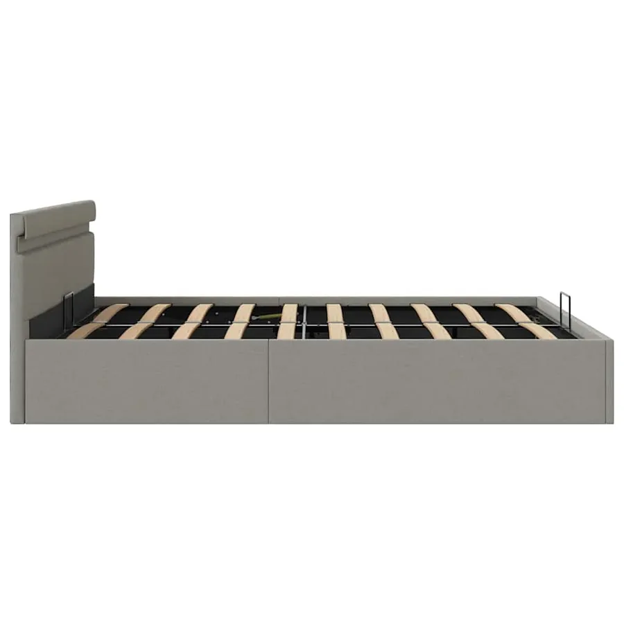 Cadre de lit à rangement hydraulique sans matelas 160x200 cm - 7