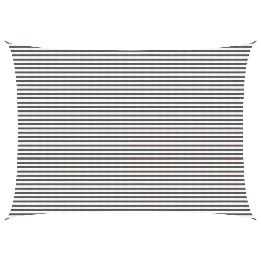 Voile d'ombre Gris clair et blanc 5 x 6 m HDPE