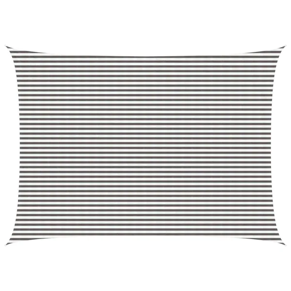 Voile d'ombre Gris clair et blanc 5 x 6 m HDPE