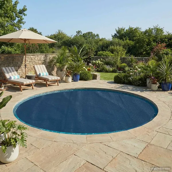 Couverture de piscine solaire extra épaisse Ø 527 cm 400 μm