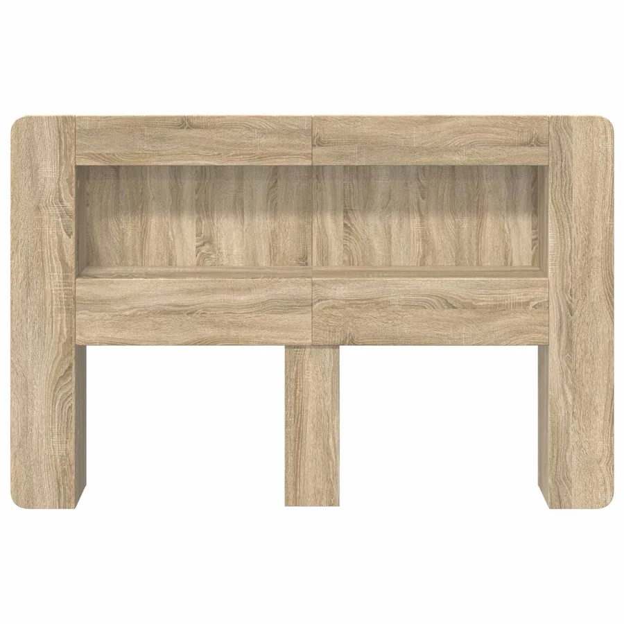Cabinet de Tête de Lit Chêne Sonoma Bois d’ingénierie - 5