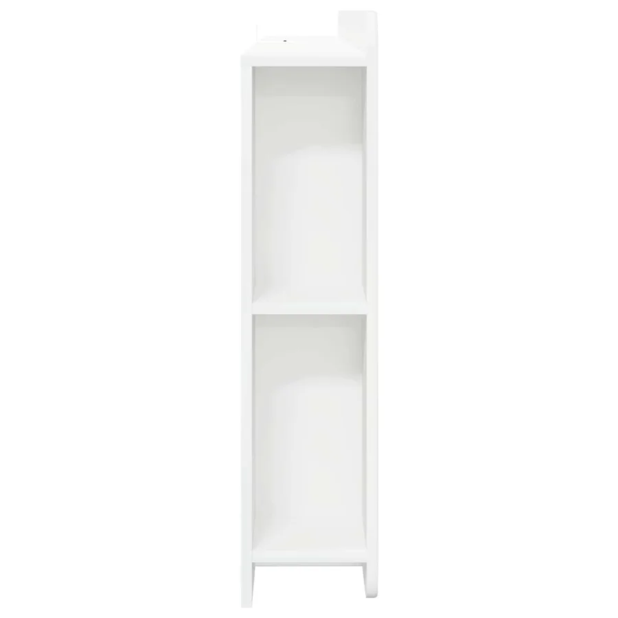 Cabinet de Tête de Lit Blanc brillant Bois d’ingénierie - 6