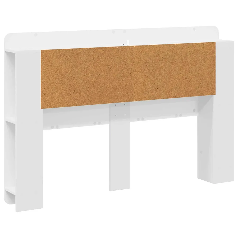 Cabinet de Tête de Lit Blanc brillant Bois d’ingénierie - 7