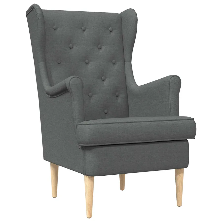 Fauteuil Gris foncé Tissu - 2