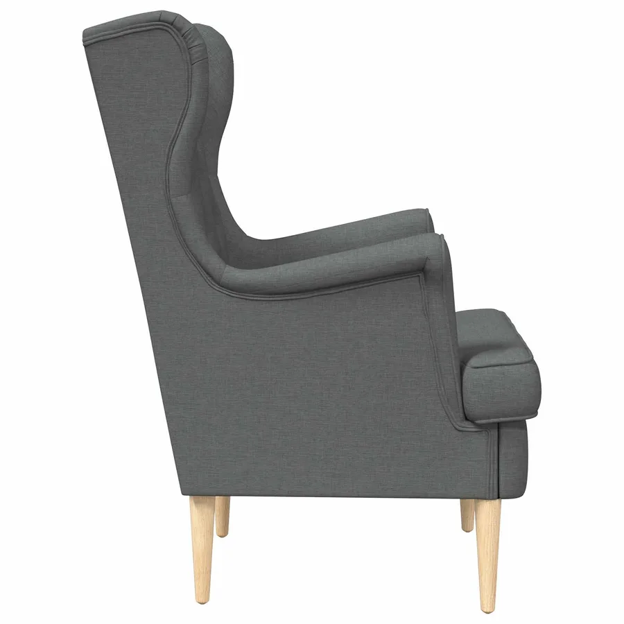 Fauteuil Gris foncé Tissu - 5