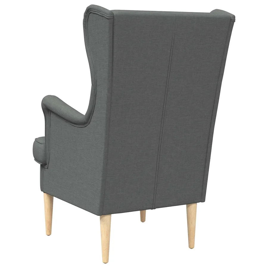 Fauteuil Gris foncé Tissu - 6