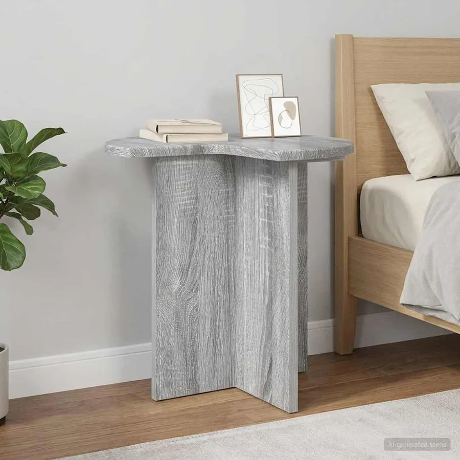 Table d'appoint Sonoma gris Ø 39 x 38 cm Bois d'ingénierie