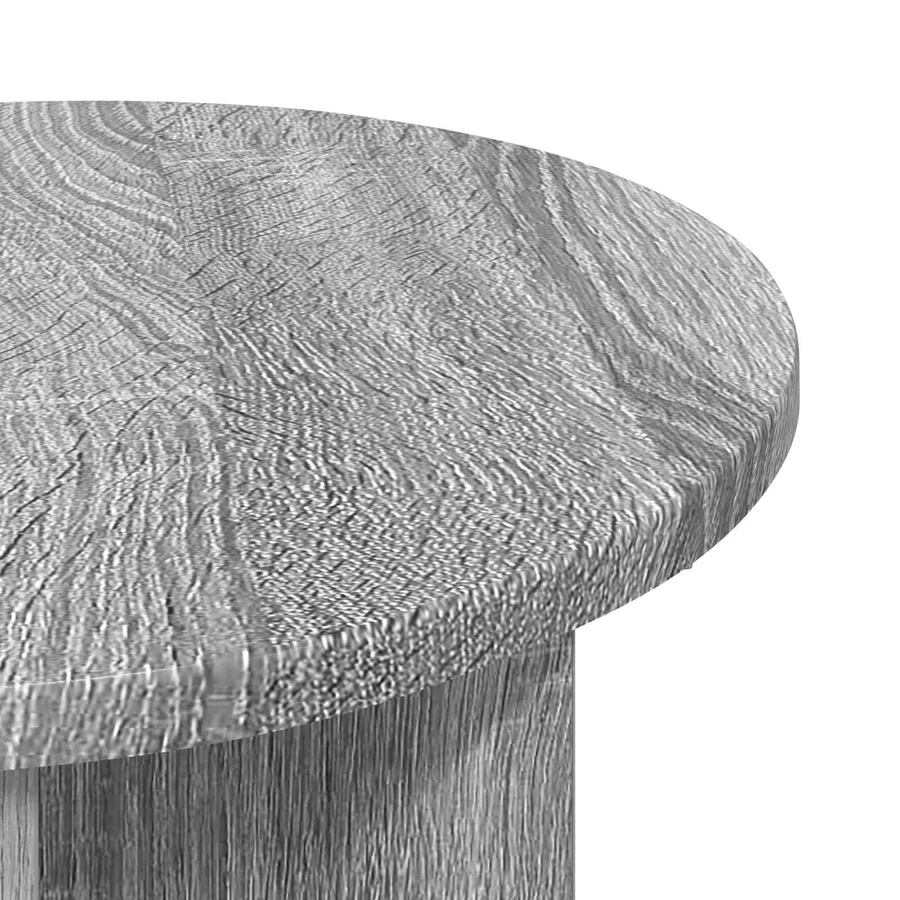 Table d'appoint Sonoma gris Ø 39 x 38 cm Bois d'ingénierie - 4