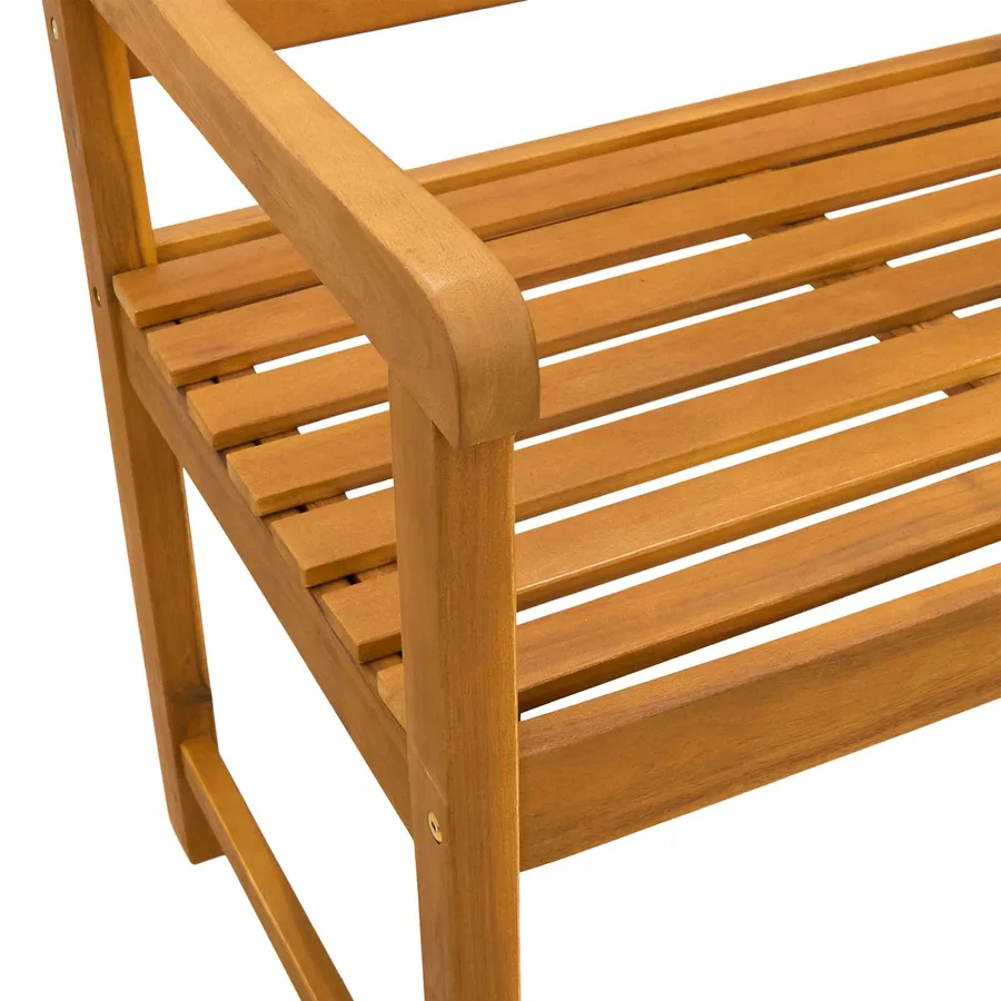 Banc balançoire de jardin Naturel 110 x 56 x 58 cm - 7