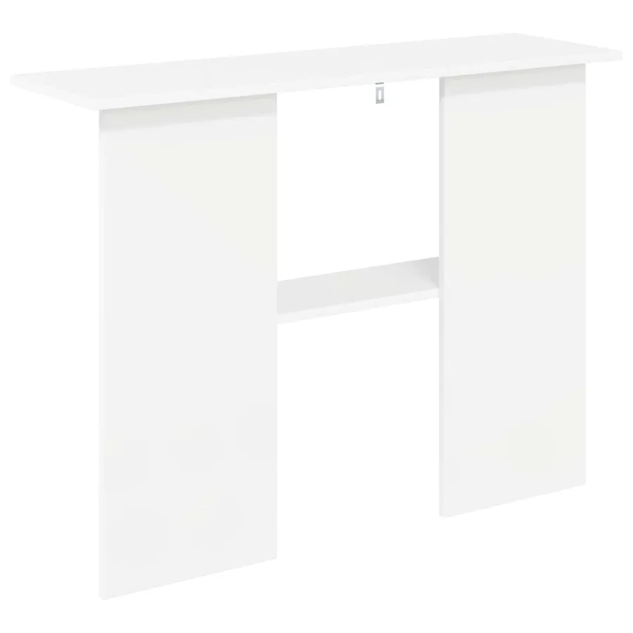 Table console Blanc 100 x 30 x 75 cm Bois d'ingénierie - 7