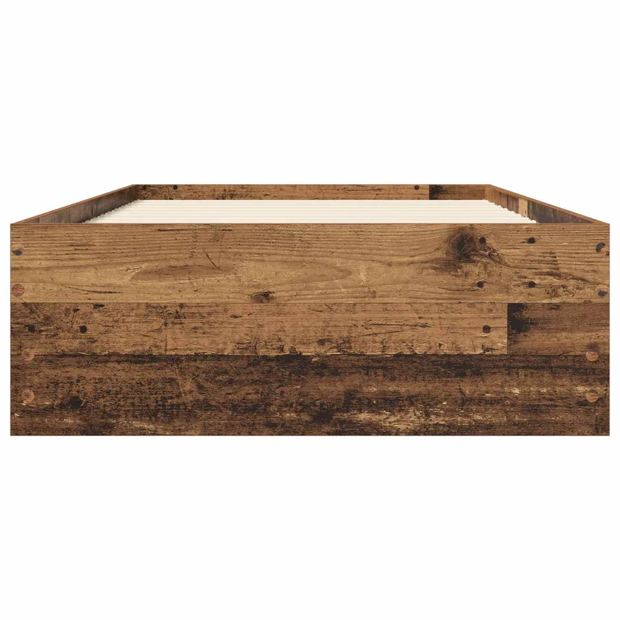 Cadre de lit avec rangement avec tiroir Bois ancien 80 x 200 cm - 3