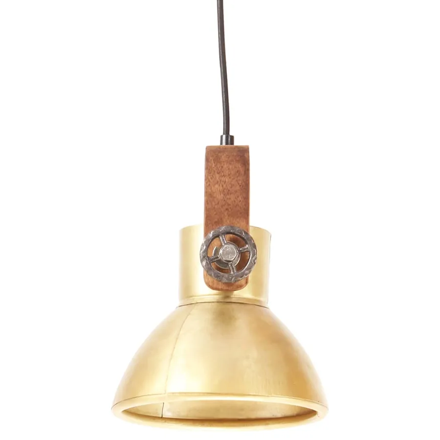 Lampe suspendue industrielle 25 W Laiton Rond 19 cm E27 - 4