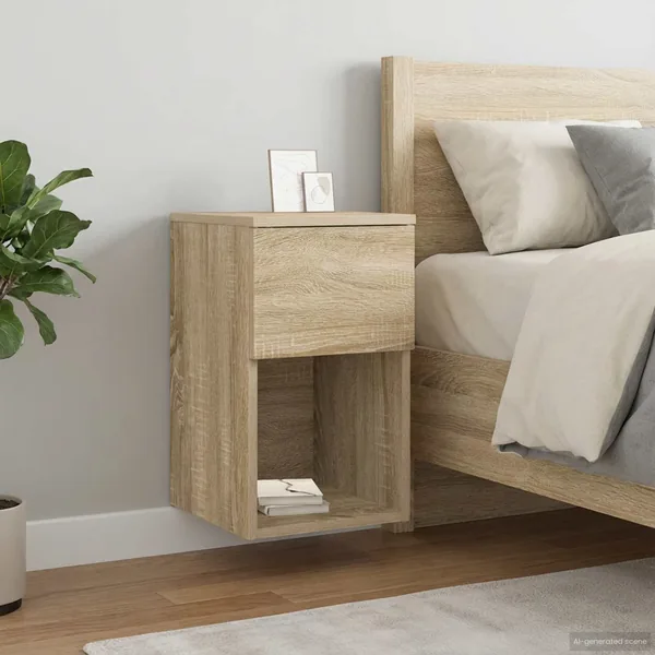 Armoire de lit 2 pcs Chêne Sonoma 29 x 31,5 x 49 cm