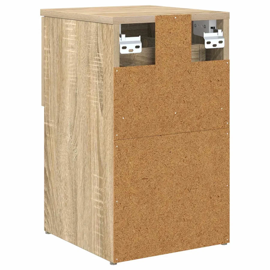 Armoire de lit 2 pcs Chêne Sonoma 29 x 31,5 x 49 cm - 9
