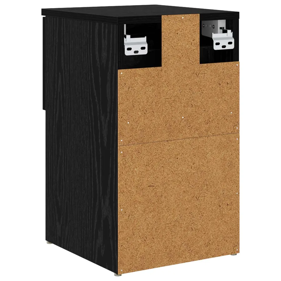 Armoire de lit 2 pcs Chêne noir 29 x 31,5 x 49 cm - 9
