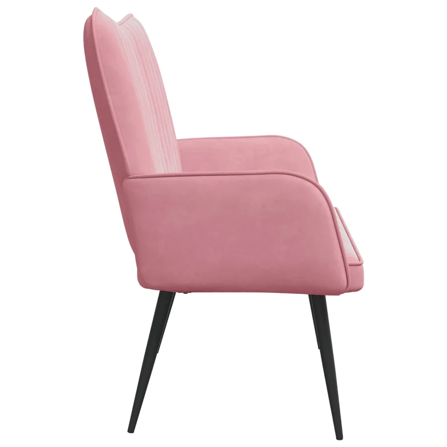 Sofa 2 places Rose 115 x 61 x 87 cm Velours - 5