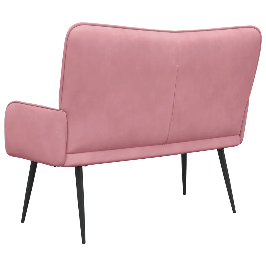 Sofa 2 places Rose 115 x 61 x 87 cm Velours - 6
