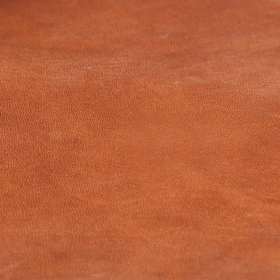 Tabourets de bar lot de 2 marron cuir véritable - 5
