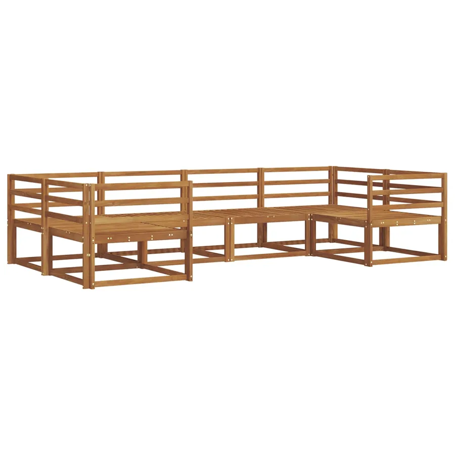 Ensemble de canapés d'extérieur 6 pcs Naturel - 2