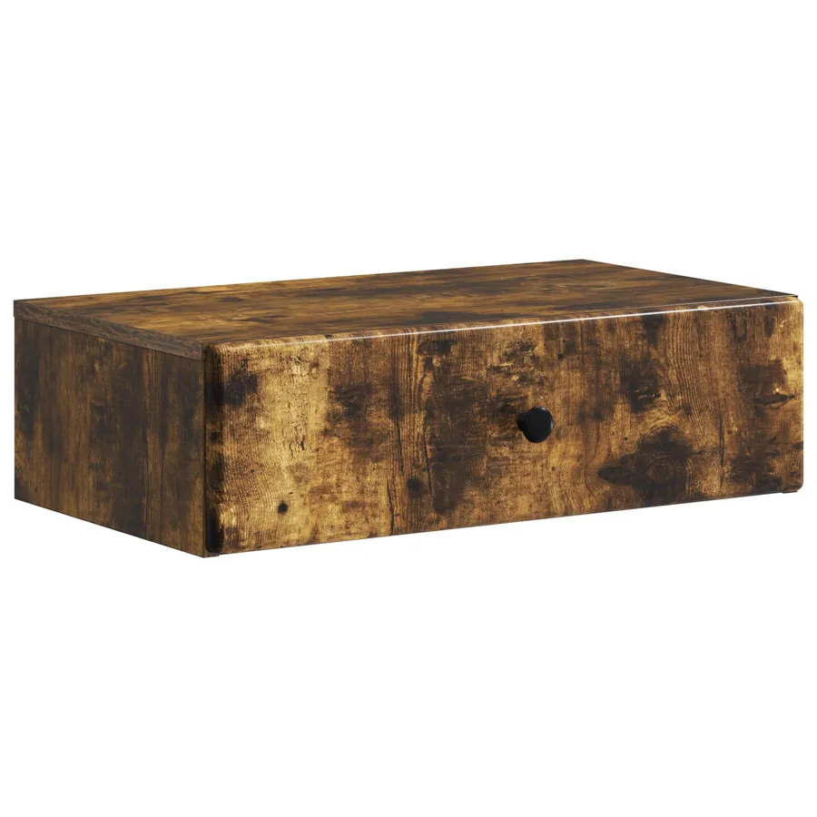Table d'appoint murale Chêne fumé 59 x 34,5 x 17 cm - 2
