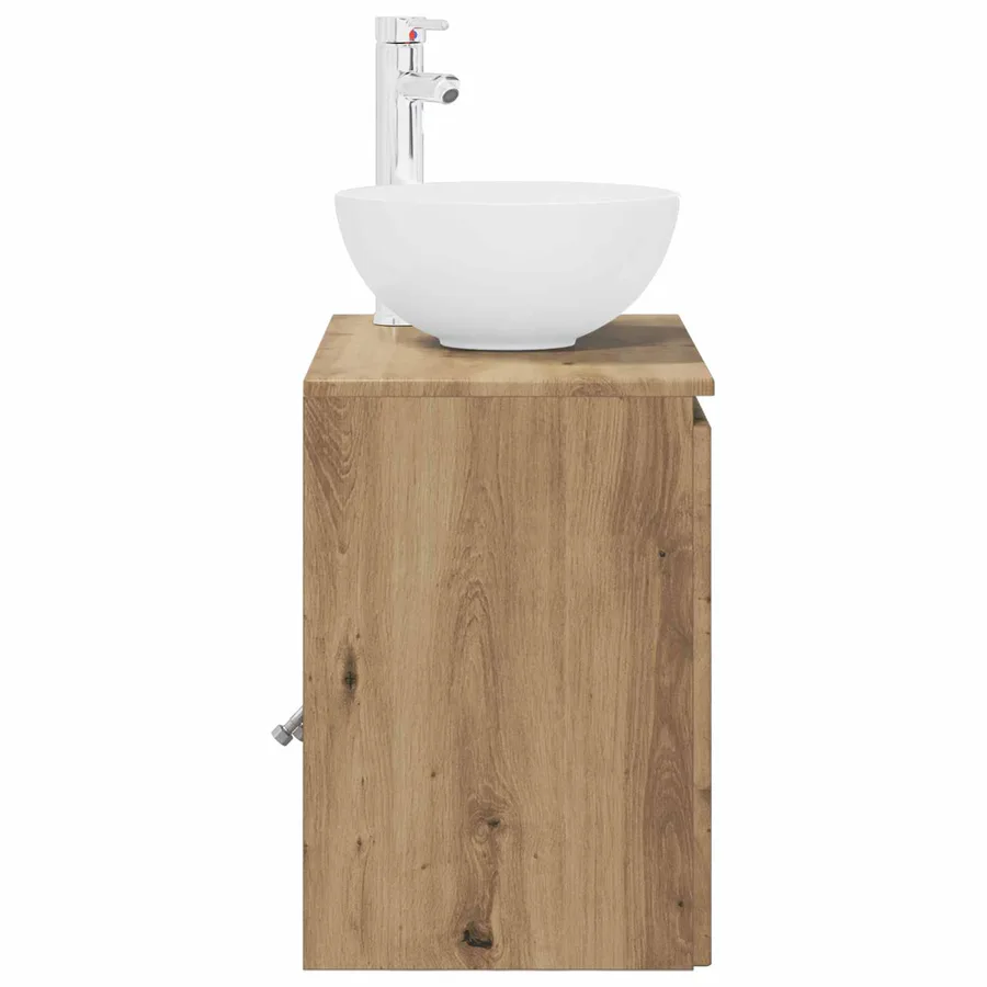 Vanité de lavabo mural Chêne artisanal 49,5 x 41 x 64,5 cm - 4