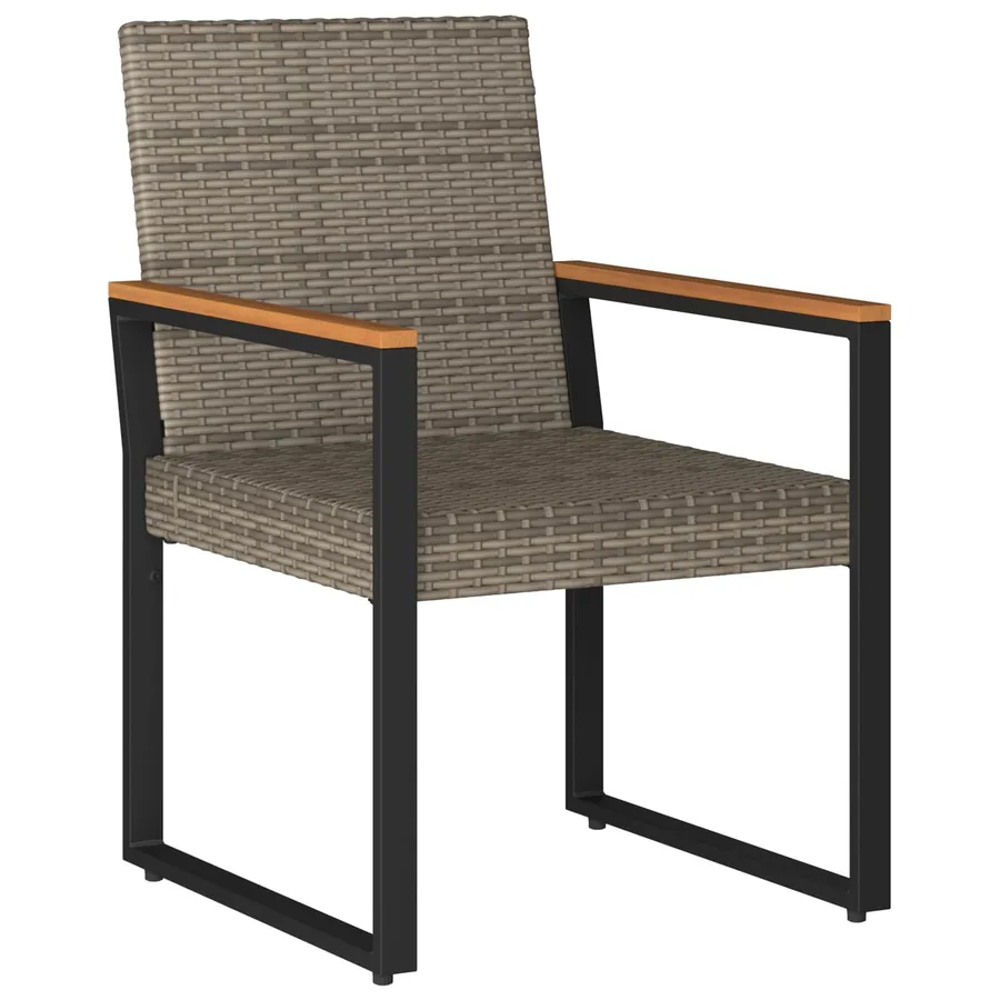 Ensemble de meubles d'extérieur 3 pcs Gris et Gris foncé - 5