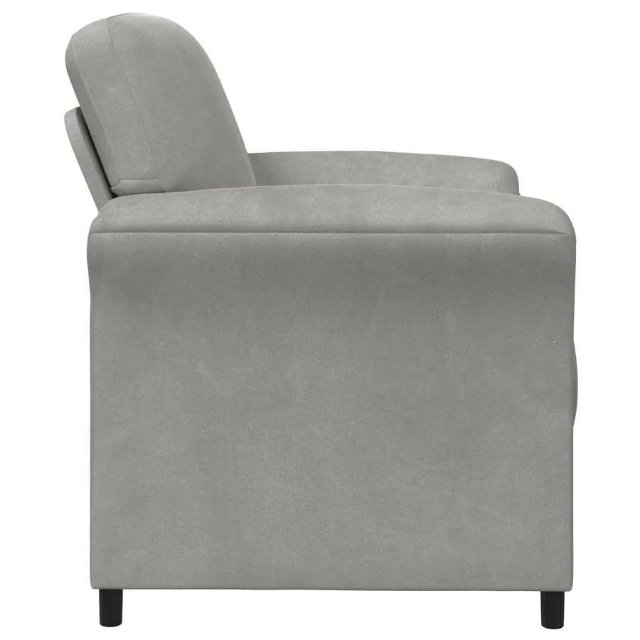 Canapé 1 place Gris clair 88 x 83 x 95 cm Velours - 4