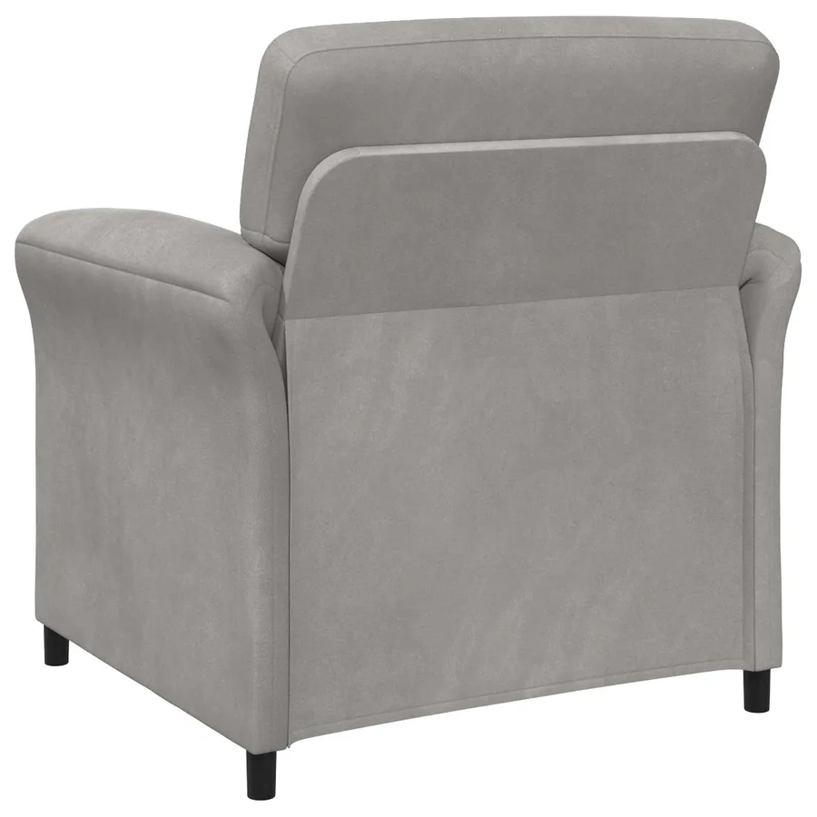 Canapé 1 place Gris clair 88 x 83 x 95 cm Velours - 5