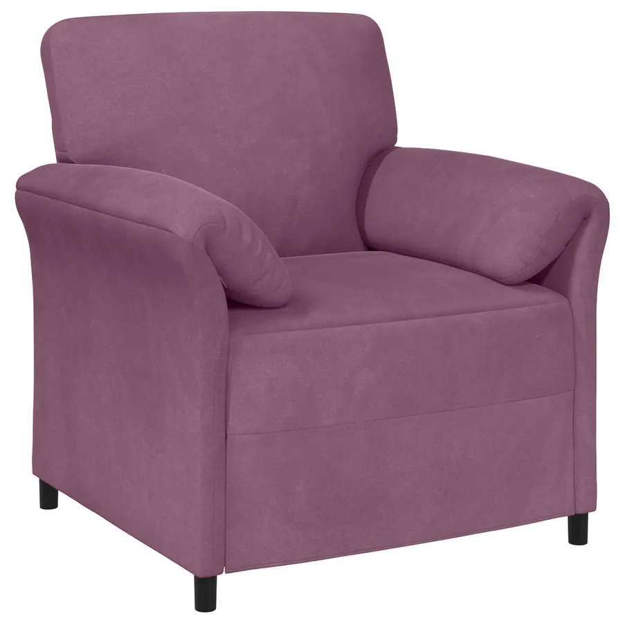Canapé 1 place Pourpre 88 x 83 x 95 cm Velours - 2