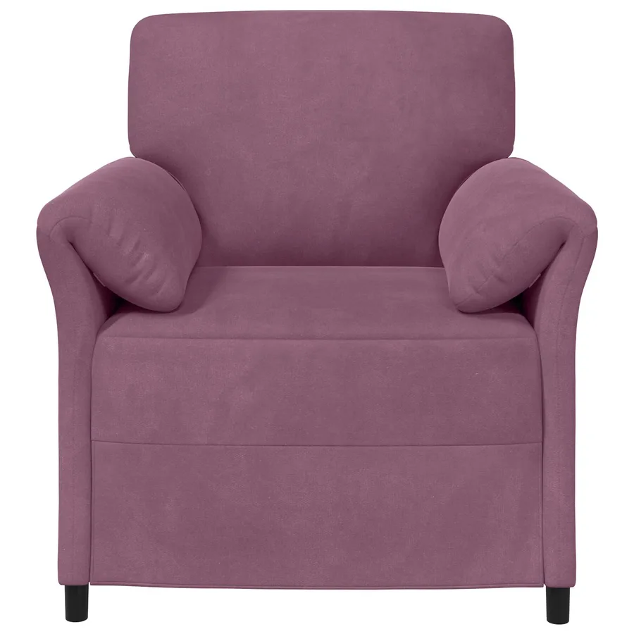 Canapé 1 place Pourpre 88 x 83 x 95 cm Velours - 3