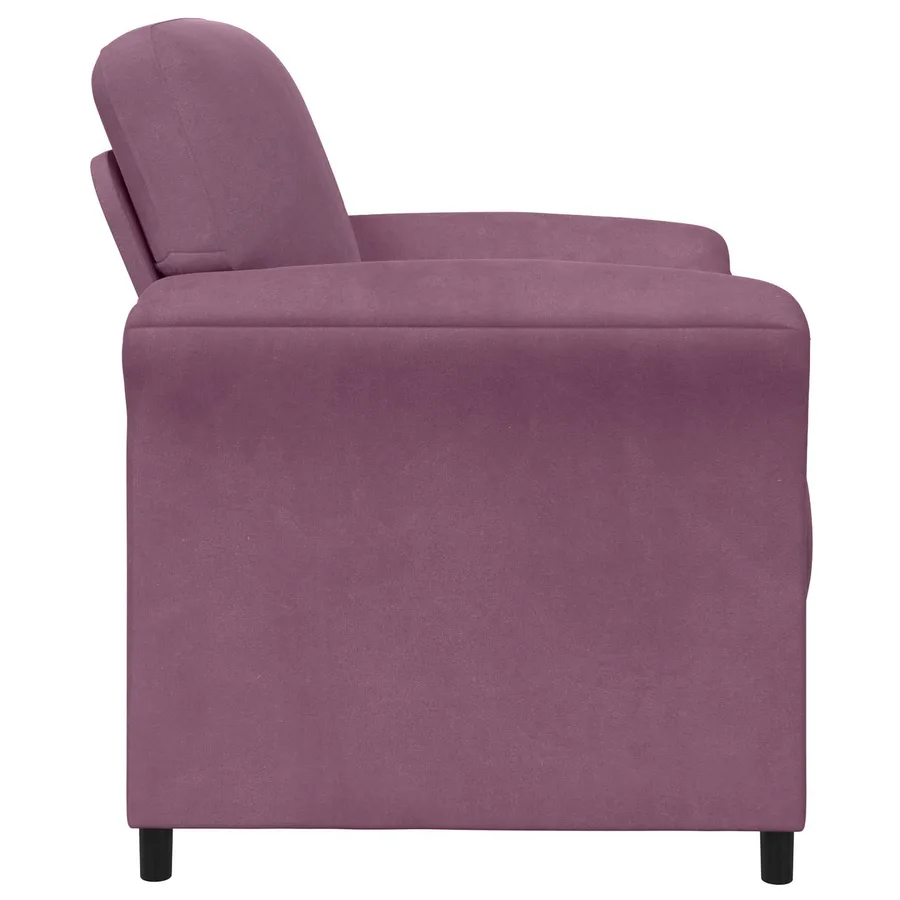 Canapé 1 place Pourpre 88 x 83 x 95 cm Velours - 4