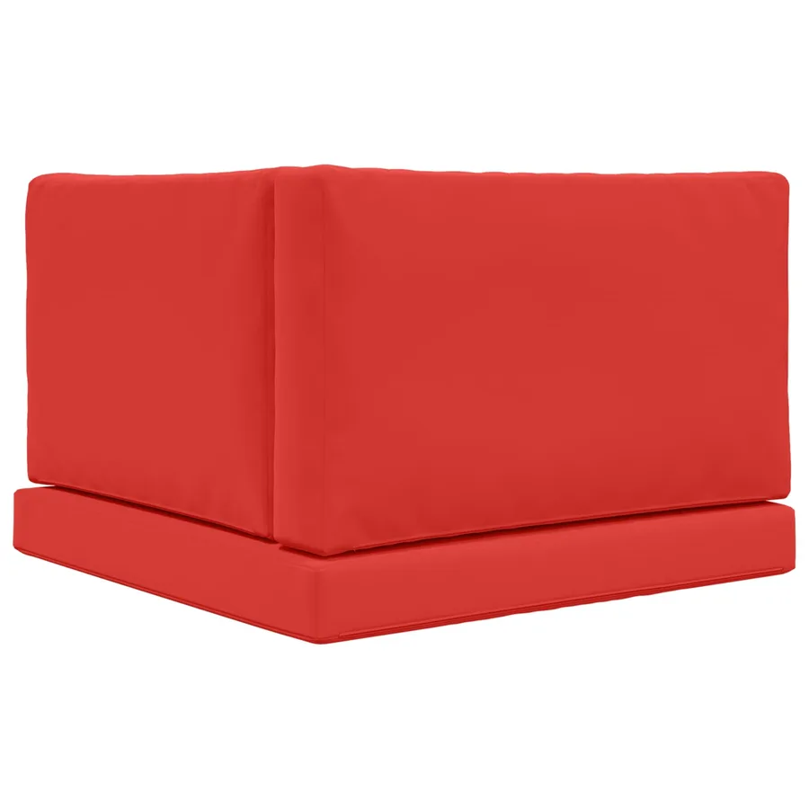 Coussin de canapé d'extérieur 3 pcs Rouge Polyester - 7