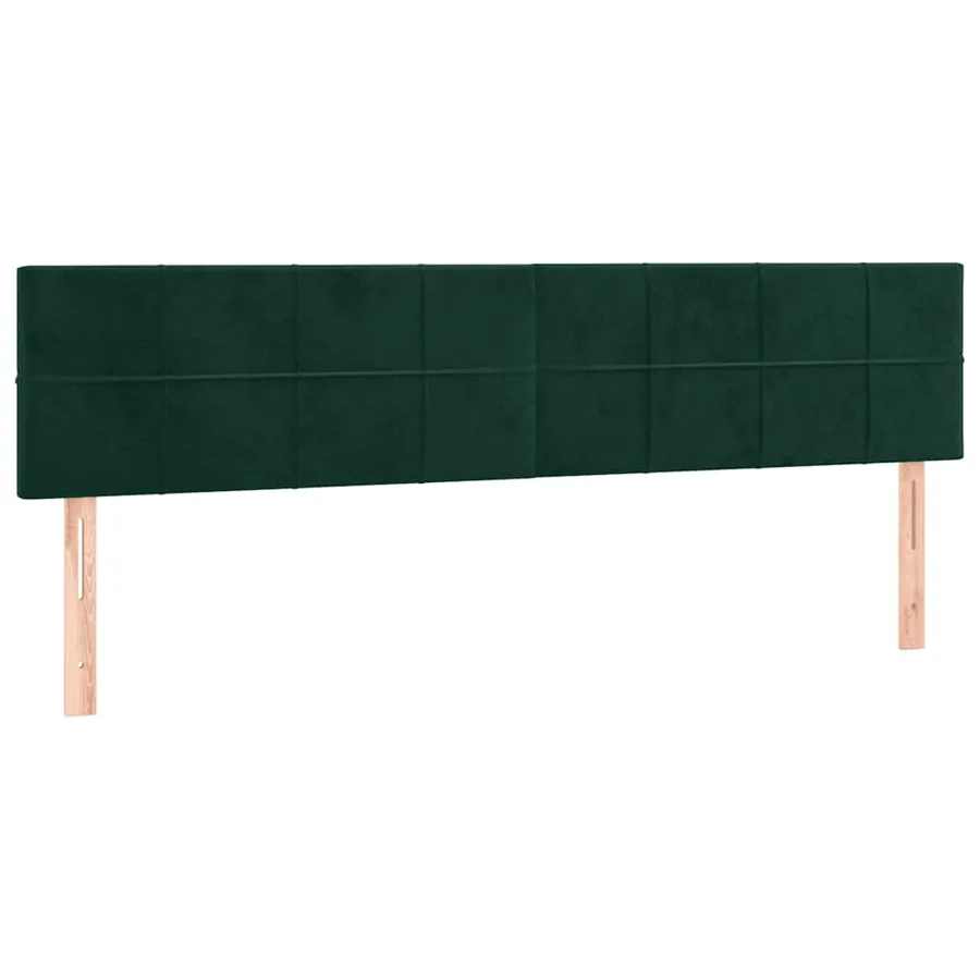 Têtes de lit Vert foncé 160x5x78/88 cm Velours - 2
