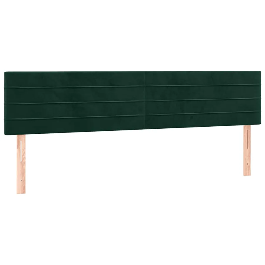 Têtes de lit Vert foncé 160x5x78/88 cm Velours - 2