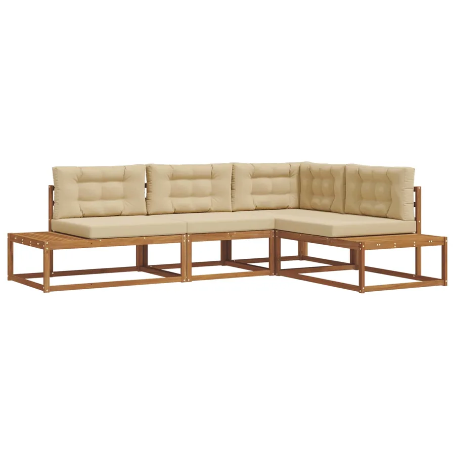 Ensemble de canapés d'extérieur Naturel et Beige - 2
