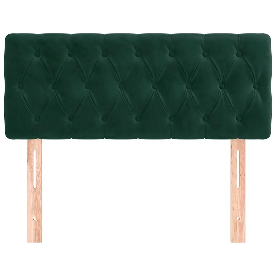 Tête de lit Vert foncé 100x7x78/88 cm Velours - 3