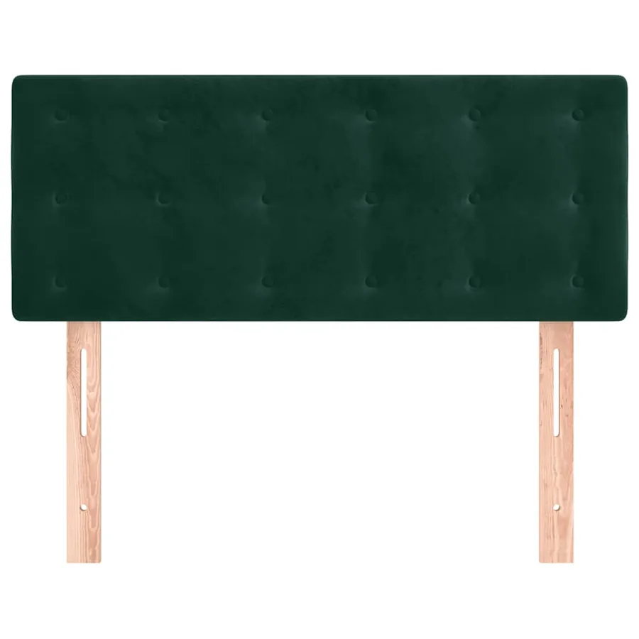 Tête de lit Vert foncé 90x5x78/88 cm Velours - 3