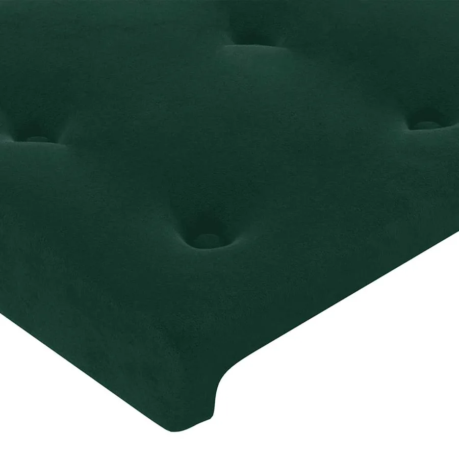 Tête de lit Vert foncé 90x5x78/88 cm Velours - 4