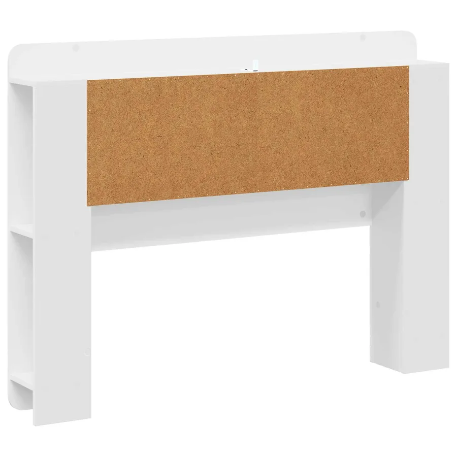Cabinet de Tête de Lit Blanc brillant Bois d’ingénierie - 7