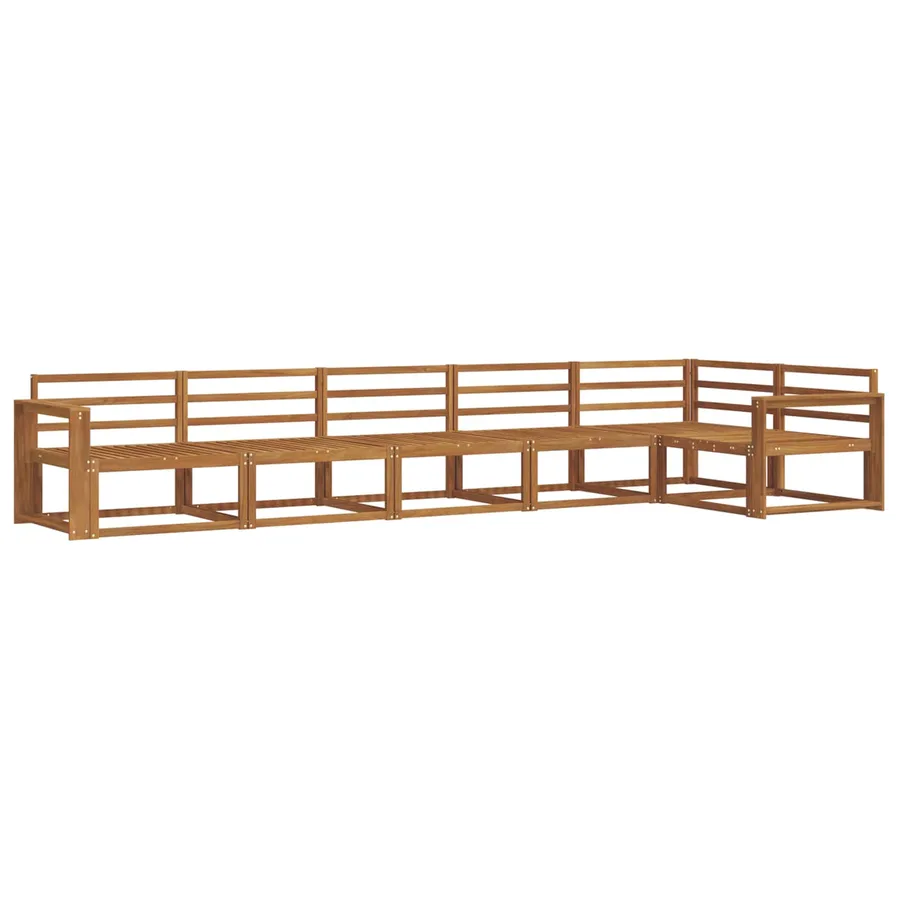 Ensemble de canapés d'extérieur 6 pcs Naturel - 2