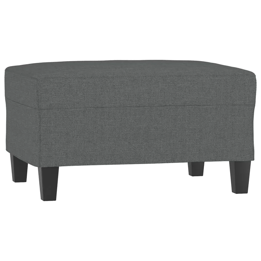 Repose-pied Gris foncé 70x55x41 cm Tissu - 2