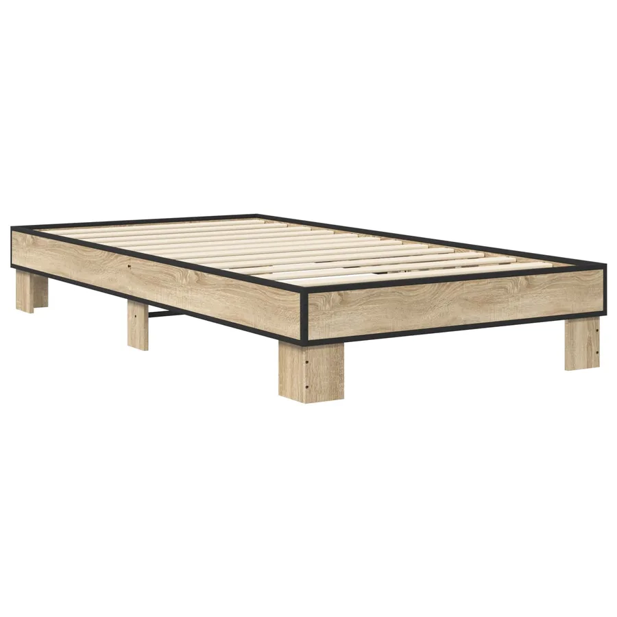 Cadre de lit Chêne Sonoma 80 x 200 cm Bois d'ingénierie - 2