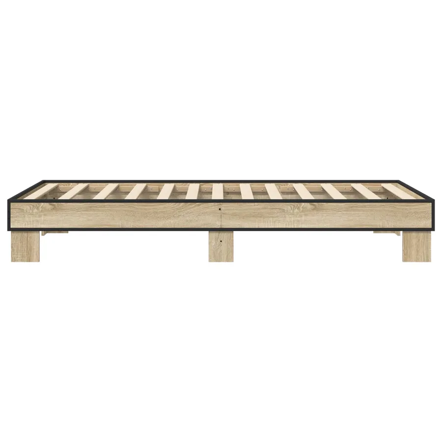 Cadre de lit Chêne Sonoma 80 x 200 cm Bois d'ingénierie - 4