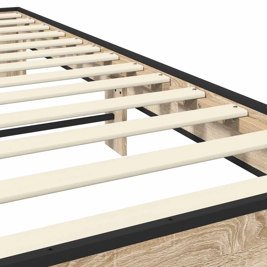 Cadre de lit Chêne Sonoma 80 x 200 cm Bois d'ingénierie - 5