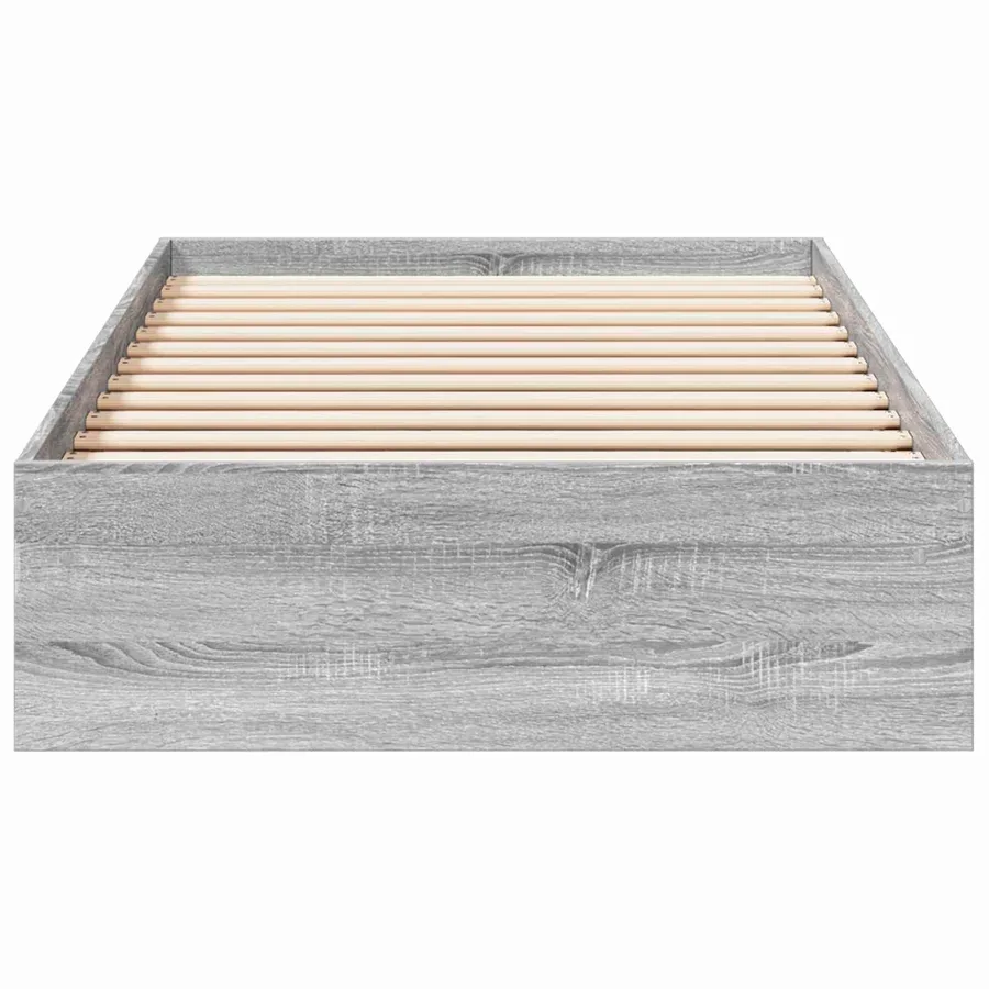 Cadre de lit avec rangement avec tiroir Sonoma gris 80 x 200 cm - 4