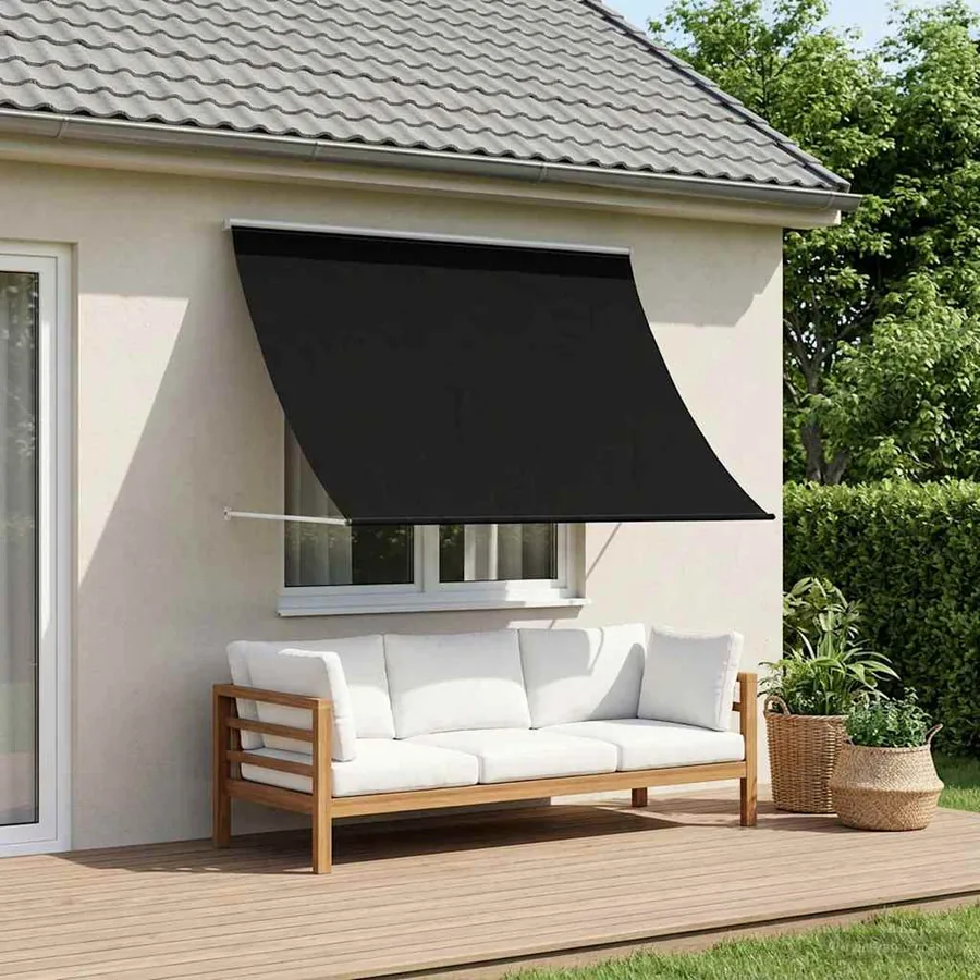 Auvent Noir 400 x 150 cm
