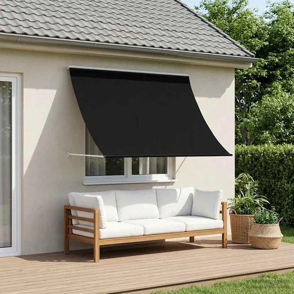 Auvent Noir 400 x 150 cm